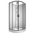 Душевая кабина Loranto NEO 90x90x(190+15) с низким поддоном 15см, профиль черный-матовый (CS-21811)