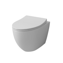 Унитаз GR-4451S (580*395*365) подвесной безободковый с тонкой крышкой — 