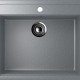 Односекционная мойка с отверстием под смеситель ULGRAN U-104 темно-серый  (U-104-309)