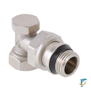 Кран угловой настроечный с дополнительным уплотнителем VALTEC VT.019.NR 1/2 ВР-НР  (VT.019.NR.04)