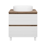 Тумба под раковину Brevita Dakota 70 напольная, белая &mdash; 