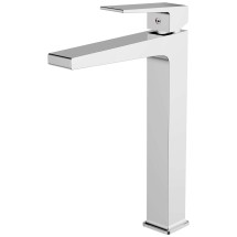 Смеситель для раковины-чаши Azario EDDIE высокий,керамический картридж, без донного клапана, хром (AZ-VBH168U07C) — 