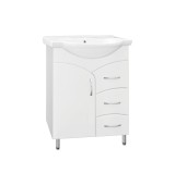 Тумба с раковиной Style Line Эко Стандарт 22 (3 ящ.) 65 — Тумба с раковиной Style Line Эко Стандарт 22 (3 ящ.) 65 ЛС-00000104 + 1.WH10.9.651