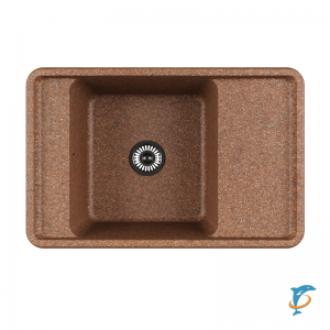 Мойка для кухни из литого мрамора Aquaton Беллис 78 терракотовый 1A725032BS270  (1A725032BS270)