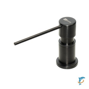 Дозатор Lemark Expert LM8203BLN для жидких моющих средств врезной, черный нано  (LM8203BLN)