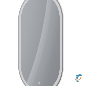 Зеркало Dreja LUNO 55х100 см., сенсорный выключатель, LED-подсветка, функция антизапотевания  (99.2007)