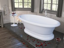 Ванна из литьевого мрамора Marmo Bagno Аззуро 180х90 — 