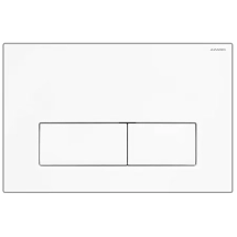 Кнопка смыва AZARIO NEW двойная, пластик, белый глянцевый (AZ-015.01) &mdash; 