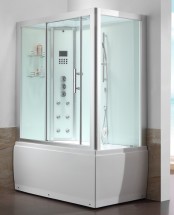 Пародушевой бокс EAGO SYDNEY 150х82х222 cм, левый, белый — 