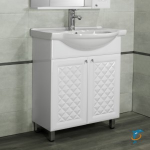 Тумба Style Line Канна 75 Люкс с раковиной Байкал-75 (ЛС-00002283+ЛС-00000145)