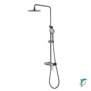 Смеситель Lemark Bronx LM3760GM для душа с регулируемой высотой штанги  (LM3760GM)