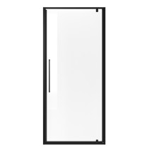 Дверь в нишу Niagara Nova NG-85-10AB (100х195) черный матовый, стекло прозрачное, дверь распашная &mdash; 