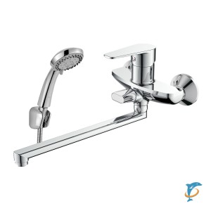 Смеситель DECOROOM DR72043 одноручный  для ванны универсальный с поворотным изливом 300 мм  (DR72043)