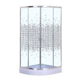 Душевое ограждение LORANTO 90х90х215 с низким поддоном13см, серое закаленное стекло 4мм, профиль хром (CS-8015GB 90) &mdash; 