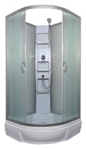 Душевая кабина River AMUR Б/К 90/24 МТ — открытая кабина, полностенная, двери раздвижные, габариты (ШхВхД): 90x90x196 см