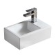 Раковина Azario 37х23.5х12.5 правая, белая (AZ4331)  (AZ4331)