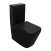 Унитаз-компакт Azario Black King 370х640х810 безободковый, с быстросъемным сиденьем микролифт, черный матовый (AZ-8303D)