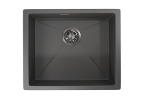 Стальная кухонная мойка Granula GR-5445U графит матовый — 