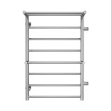 Полотенцесушитель водяной с полкой (правое подключение) Terminus Аврора П8 50х80, хром &mdash; 