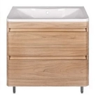 Тумба с раковиной напольная Style Line Атлантика 70 Люкс Plus, ясень перламутр — 