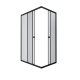 Душевая ширма Тритон Вента-Блэк 120х80  (Щ0000054478)