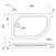 Поддон душевой Triton 120x80 низкий (ПД16) левый
