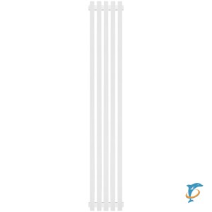 Стальной трубчатый радиатор STOUT TUBE QUADRO 5 секций нижнее правое подключение QV40-1750-5 R RAL1T104S9016 (белый муар), STQV4017505RRAL1T104S9016  (STQV4017505RRAL1T104S9016)