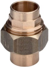 Разъёмное соединение Viega d54 с коническим уплотнением под пайку, бронза, модель 94340 — 