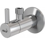 Кран угловой Alca Plast ARV001 — Угловой вентиль с фильтром 1/2" × 3/8", круглый
