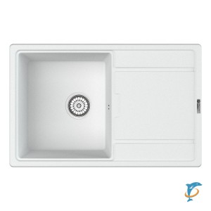 Мойка кухонная Point Лаура 78 белый  (PN3005W)