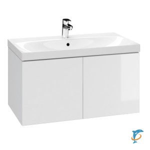 Тумба Cersanit COLOUR 80 с раковиной COMO 80  (SP-SZ-COL-CM/COL/80+S-UM-COM80/1-w)