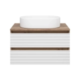 Тумба под раковину Brevita Dakota 70 подвесная, белая &mdash; 