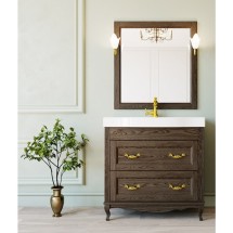 Комплект мебели ValenHouse Лиора 90 без пенала, кальяри, фурнитура золото — 