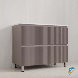 Тумба напольная с раковиной Style Line Марокко 100 Plus , тауп темный  (ЛС-00000105+СС-00002455)