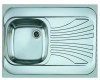Мойка кухонная накладная Alveus CLASSIC 30L NAT-60 800X600 левая в комплекте с сифоном 1011717 — 