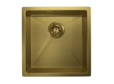 Стальная кухонная мойка Granula GR-4445U золото сатин — 