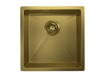 Стальная кухонная мойка Granula GR-4445U золото сатин — 