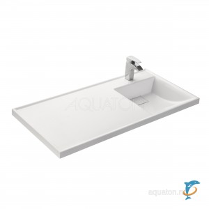 Раковина Aquaton Лондри 1050 белая правая 1A72223KLH010  (Aquaton_1A72223KLH010)