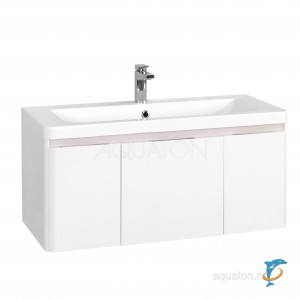 Тумба с раковиной Aquaton Шерилл 105 белая  (1A206301SH010 + Aquaton_1A71323KSH010)