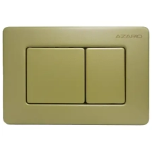 Кнопка смыва AZARIO NEW-TS механическая, двойной смыв, квадратные кнопки, нержавеющая сталь 304, золото матовое (AZ-SS-003-G) &mdash; 