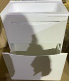 Тумба для комплекта El Fante Бергамо мини 80 Люкс антискрейтч белый, PLUS напольная 2 ящика — 