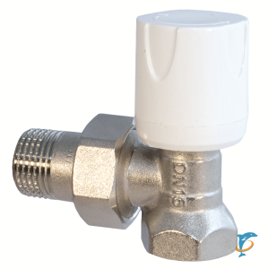 Кран для радиатора регулирующий угловой Millennium 1/2  (RKUV1212)