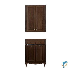 Комплект ValenHouse Лиора 65 кальяри комод и шкаф, фурнитура бронза (Л65_ККШКБ)