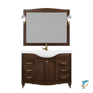 Комплект мебели ValenHouse Эллина 120 кальяри без пенала, фурнитура золото (Е120_КТЗКЗ)