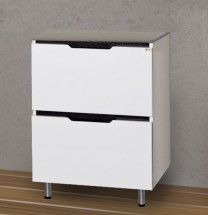 Тумба для комплекта Мисти (Misty) Лайм 60 напольная с 2 ящиками комбинированная — Тумба для комплекта Misty Лайм 60 с 2 ящ. комбинированная 