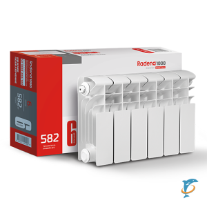 Радиатор биметаллический RADENA VC 1000 200/100 14 секций , с нижним подключением  (VC 1000 200/100 14 секций)