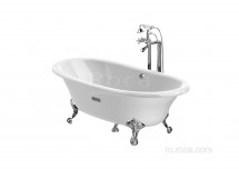 Ванна Roca Newcast белая, anti-slip 170x85 233650007 — 