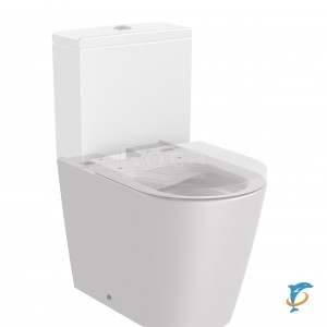 Чаша Roca Inspira Round напольная 600 Rimless, BTW, жемчужный 342529630 (342529630)