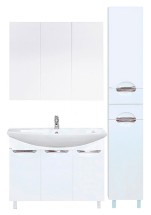 Мебель для ванной Misty Лаванда 80 с правым пеналом — Мебель для ванной Misty Лаванда 80 с правым пеналом