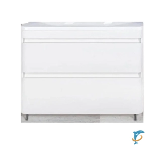 Тумба с раковиной напольная Style Line Атлантика 70 Люкс Plus антискрейч, белая (СС-00002342+СС-00002286)